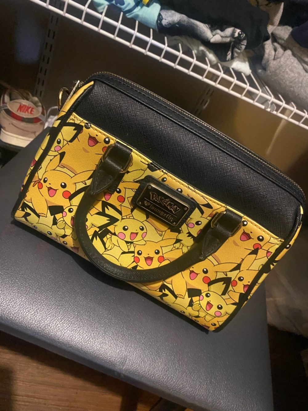 Loungefly Yellow & Black Pikachu Mini Satchel